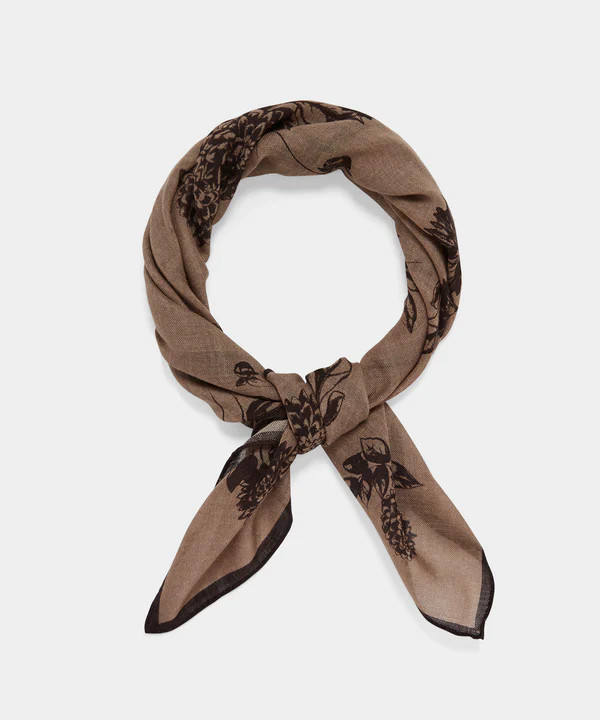 Italian Wool Floral Neckerchief | Todd Snyder