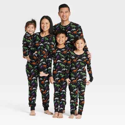 Halloween Dino Skeletons Matching Family Pajama Set - Hyde & EEK! Boutique™ Black | Target