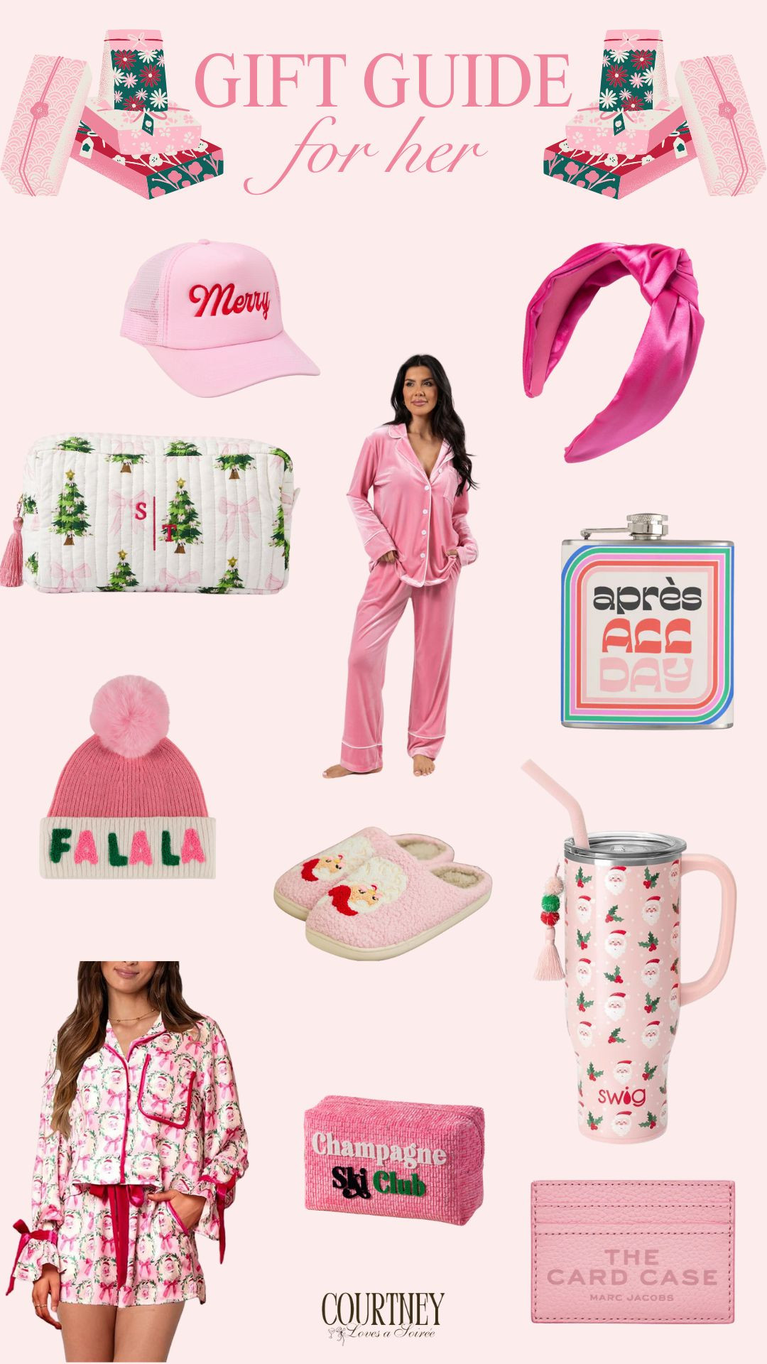 Pretty in pink and perfect for gifting! 💕 This 'Gifts for Her' guide is all about playful and cozy holiday vibes wrapped in shades of pink. From plush pajamas and festive drinkware to chic accessories and fun stocking stuffers, these picks are sure to bring a smile to her face. Whether you're shopping for your bestie, sister, or yourself (because you deserve it too!), these gifts are equal parts cute and functional. Shop my favorite pink-hued finds and make the holidays extra merry and bright! 

 #LTKGiftGuide #LTKHoliday #LTKSeasonal