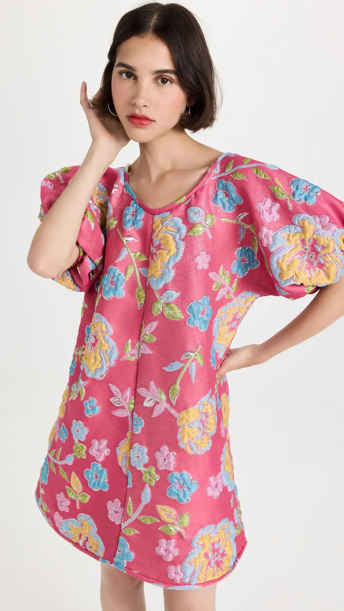 Arianne Elmy Short Sleeve Pink Good Luck Dress | Shopbop | Shopbop