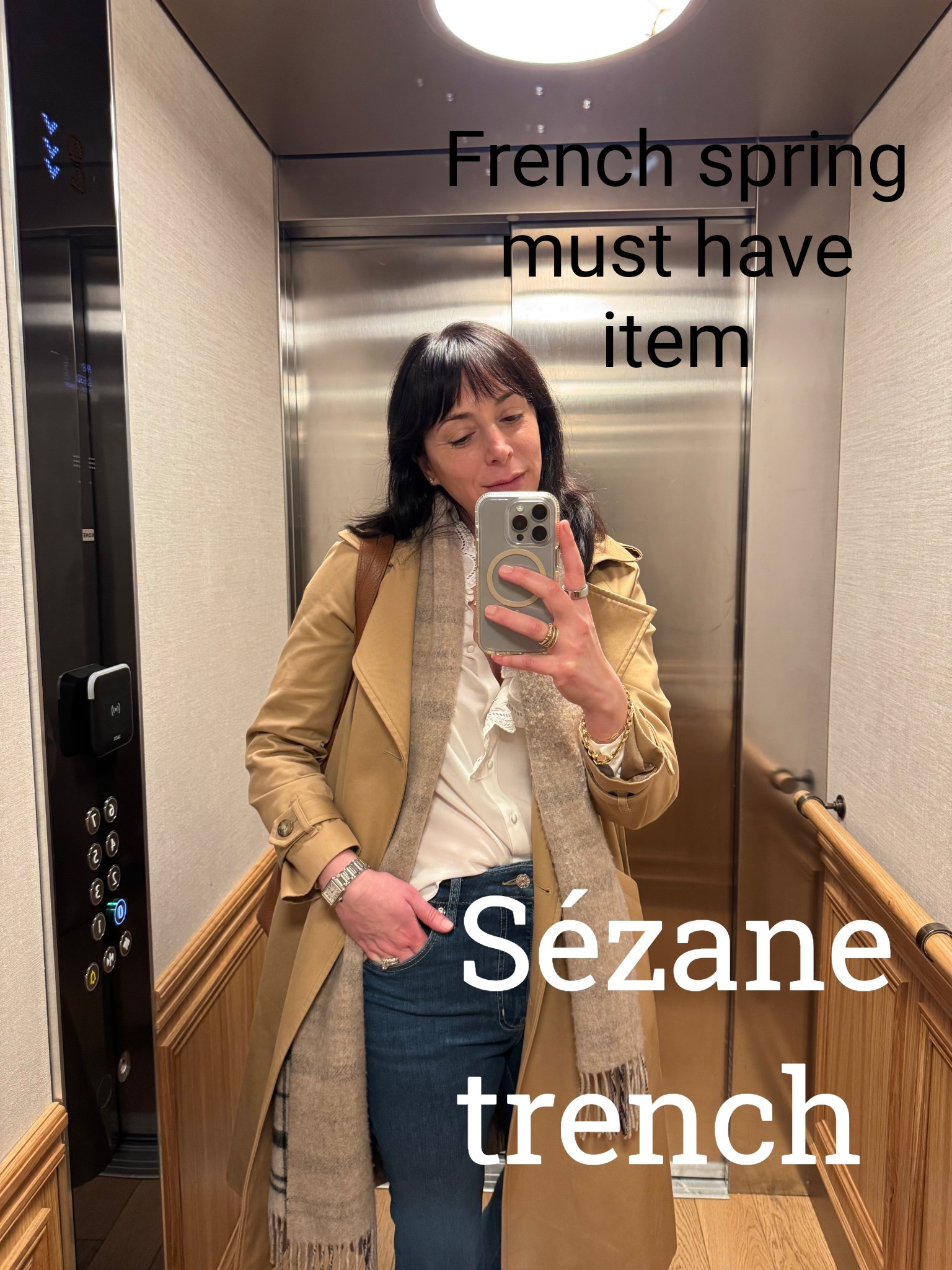 The Sézane trench is a must have Paris spring fashion item. 

#LTKSeasonal #LTKOver40