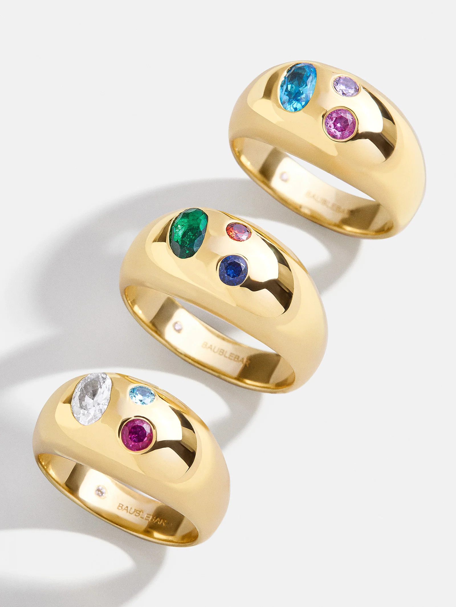 18K Gold Custom Birthstone Ring - Gold | BaubleBar (US)