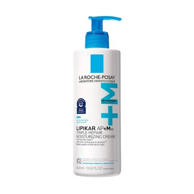 La Roche Posay Lipikar AP+M Triple Repair Body Moisturizing Cream Body and Face Moisturizer for Dry Skin with Shea Butter and Glycerin - 13.5 fl oz | Target