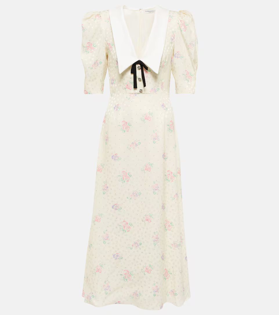 Floral silk midi dress | Mytheresa (US/CA)