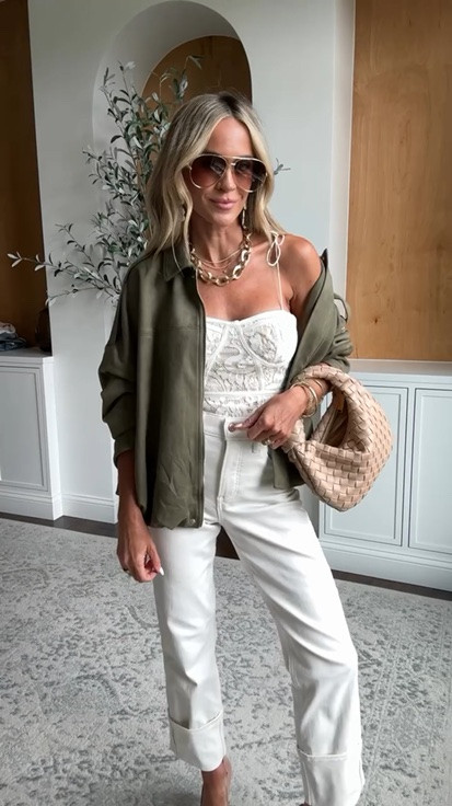 Love this lace bodysuit for date night - pair with ivory jeans and neutral accessories for a gorgeous spring date night outfit!

#datenightoutfits #springoutfitinspo

#LTKdayinmylife #LTKootd #LTKmomlife