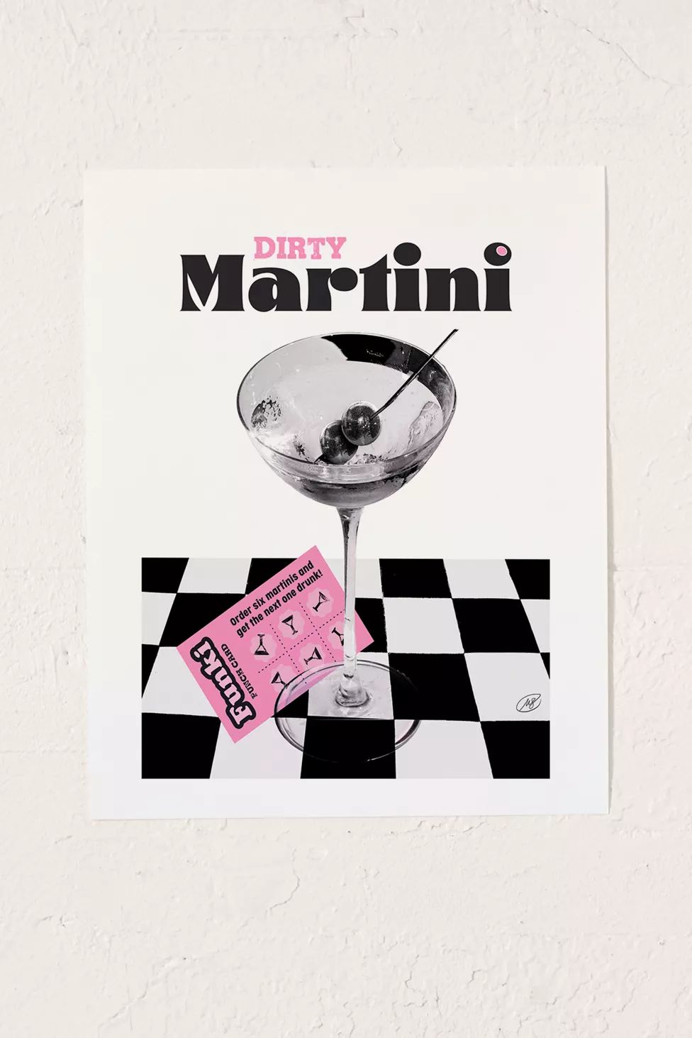 Megan Steiger Dirty Martini Art Print | Urban Outfitters (US and RoW)