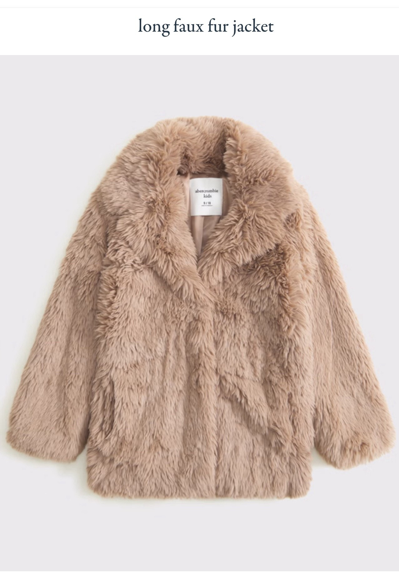 Fur coat for kids! 