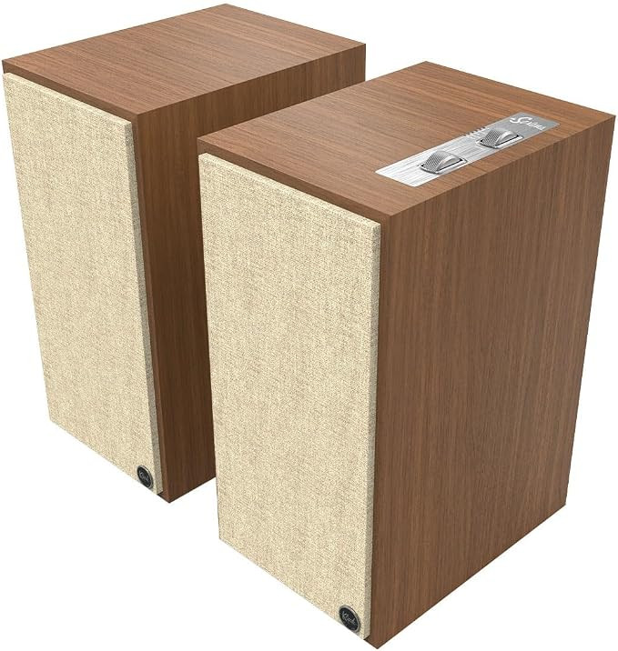Klipsch The Sevens Heritage Inspired (Pair) Powered Speakers - Walnut | Amazon (US)