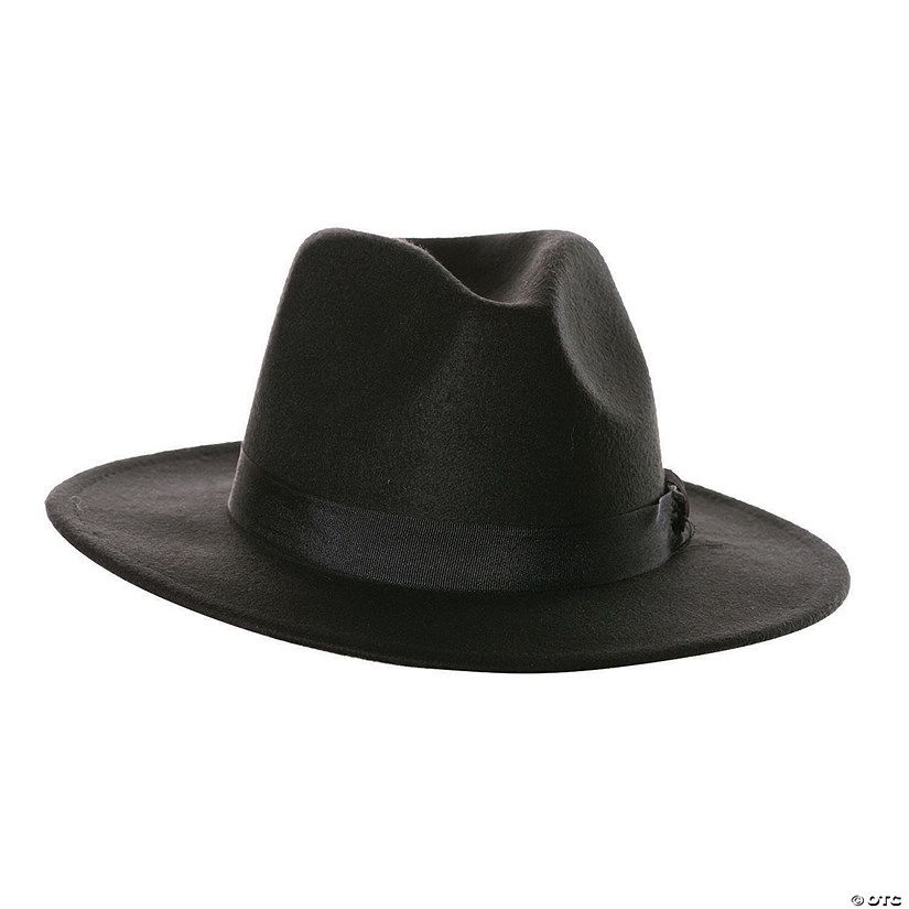 Adults Black Fedora Hat | Oriental Trading Company