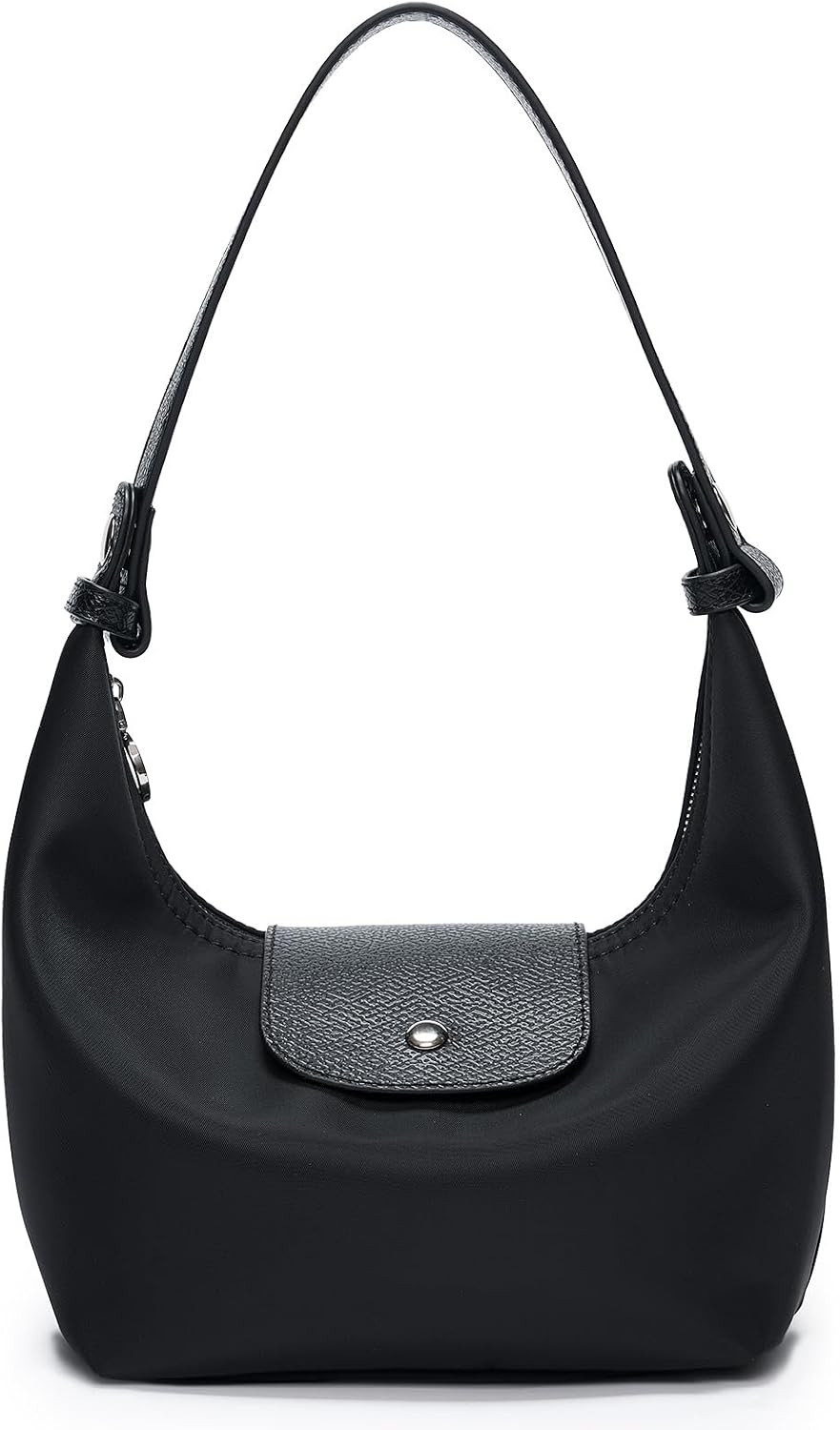 Mini Nylon Crossbody Bag for Women, Convertible Crescent Shoulder Purse | Amazon (US)