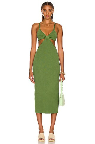 Cult Gaia Serita Knit Dress in Green | FWRD 