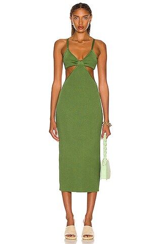 Cult Gaia Serita Knit Dress in Green | FWRD 