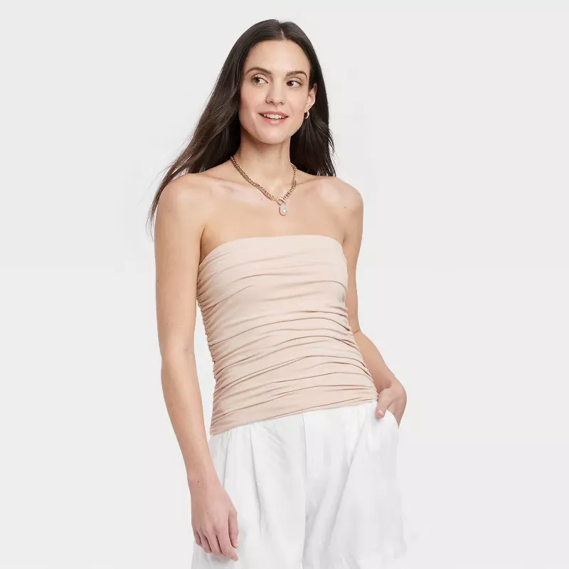 Women's Ruched Tube Top curated on LTK