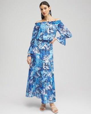 Chiffon Floral Maxi Dress | Chico's