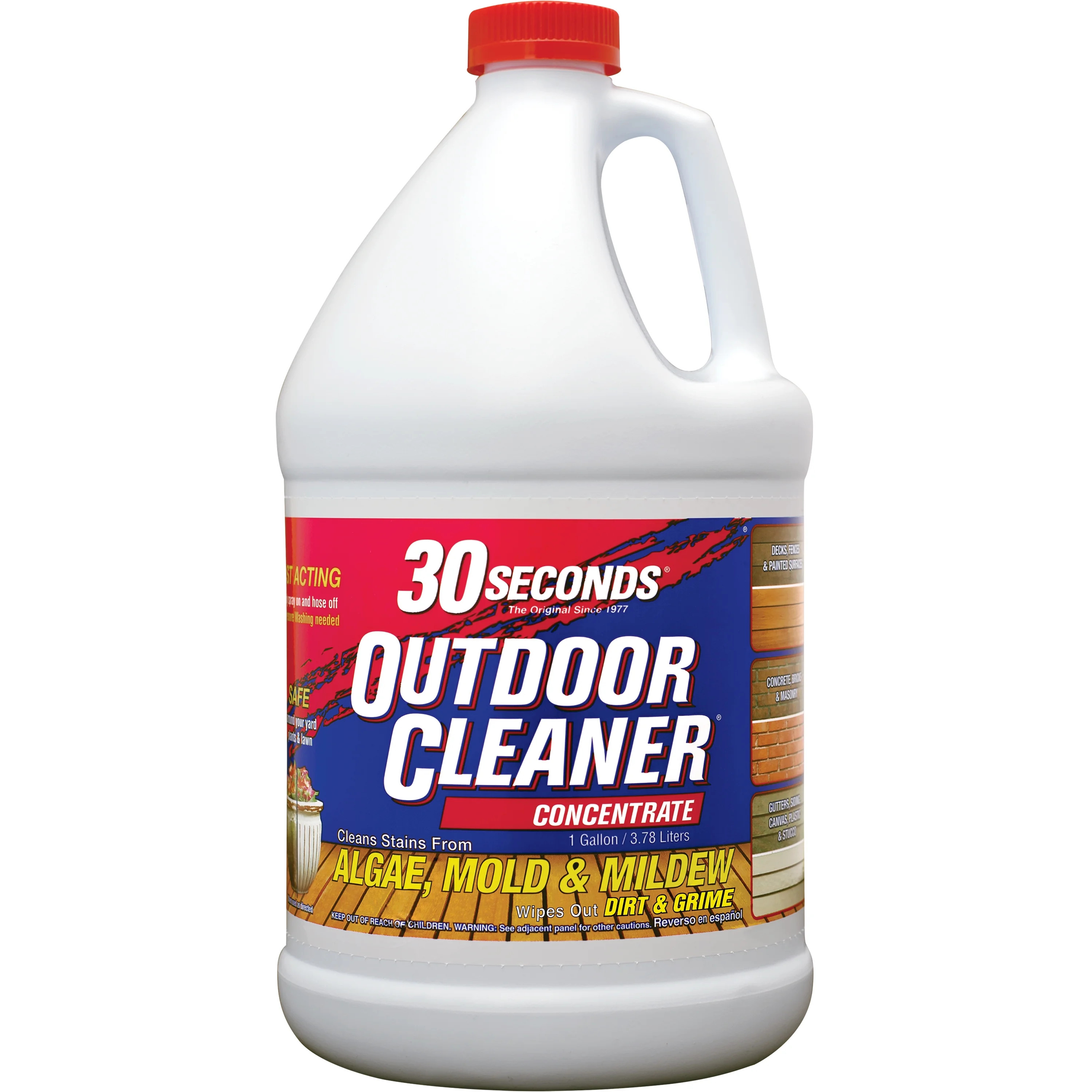 30 SECONDS Outdoor Cleaner for Stains from Algae, Mold and Mildew 1 Gallon | Walmart (US)