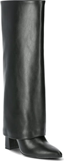 Scoop Women's Faux Leather Tall Cuff Boots | Walmart (US)