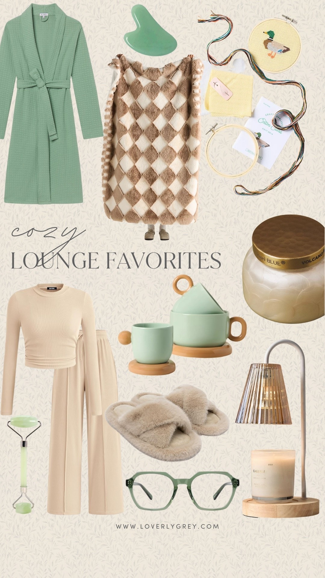 Cozy lounge favorites for the homebody in your life! I’m talking soft matching lounge sets, a great robe, and fluffy slippers. Plus, items that make their home feel extra special like the smell of the volcano candle and a new hobby they can do while watching their favorite movie. 

#LTKGiftGuide #LTKHoliday #LTKSeasonal