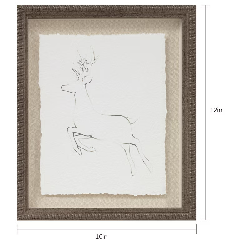 My Texas House Reindeer Sketch Framed Wall Art 10x12 | Walmart (US)