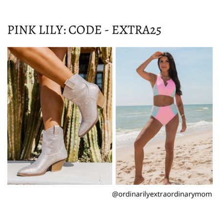 Pink Lily - extra 25% off sale
Code: EXTRA25

#LTKSeasonal #LTKShoeCrush #LTKSwim