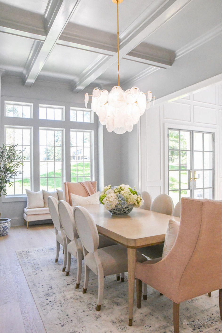 Dining room reveal
Furnishings, table, chairs, rug, chandelier
Olive trees, hydrangeas
Home decor

#LTKhome