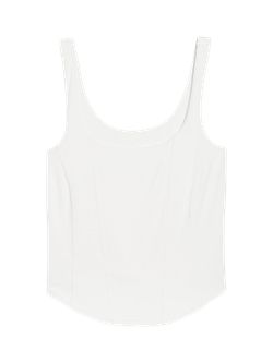 Cropped Seamed Tank Top for Women | Old Navy (US)