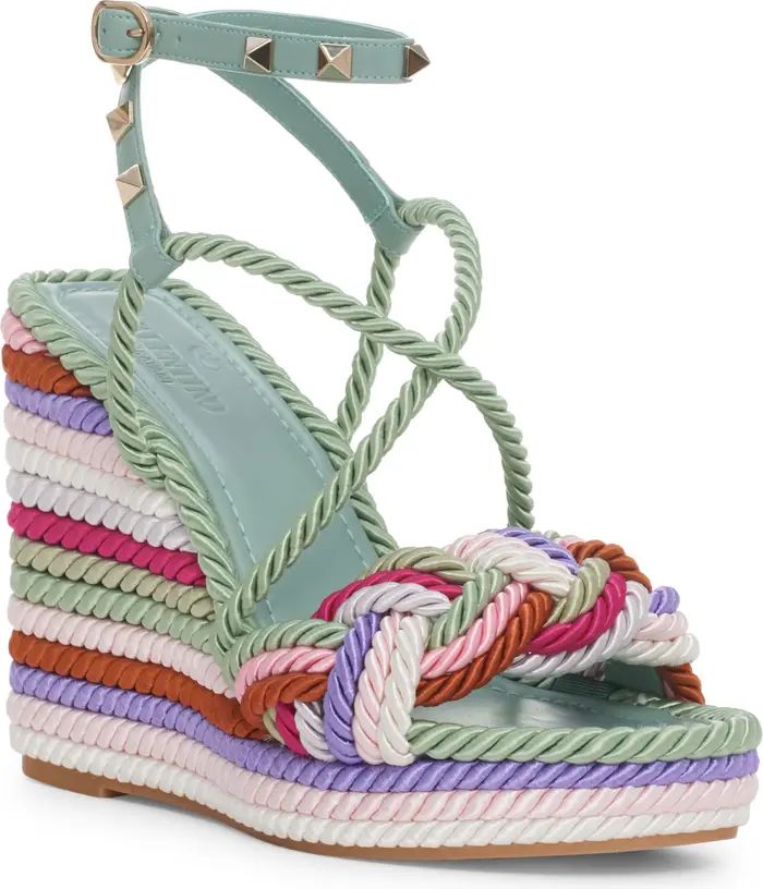 Rockstud Torchon Platform Wedge Sandal (Women) | Nordstrom