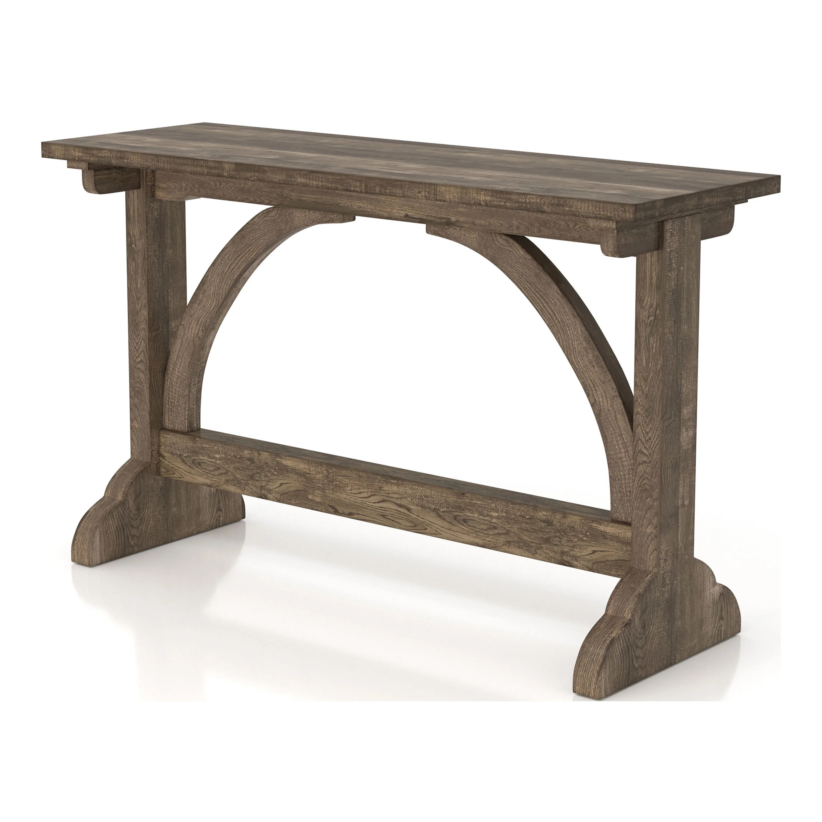 Furniture of America Delmin Wood Console Table, Oak | Walmart (US)