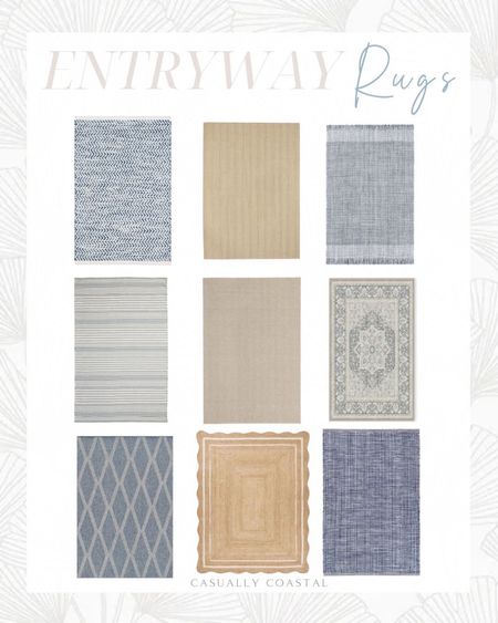 A selection of durable, coastal entryway rugs! Several currently on sale!
- 
Amazon home, Amazon rugs, Pottery barn rug, Ballard designs rugs, Wayfair rugs, Ruggable, Dash & Albert, performance rugs, washable rugs, natural rugs, jute rugs, scalloped rugs, beach house rugs, lake house rugs, blue rugs, 4x6 rugs, 3x5 rugs, 5x8 rugs, 8x10 rugs, 9 x12 rugs, 10x13 rugs, neutral rugs, striped rugs, herringbone rugs, blue & white rugs, coastal rugs, amazon rugs, Amazon carpets, blue Amazon carpets, large carpets, living room carpets 

#LTKhome #LTKsalealert #LTKfindsunder100