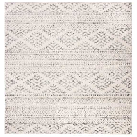 SAFAVIEH Tulum Lakisha Distressed Southwestern Area Rug, 11' x 11' Square, Ivory/Grey | Walmart (US)