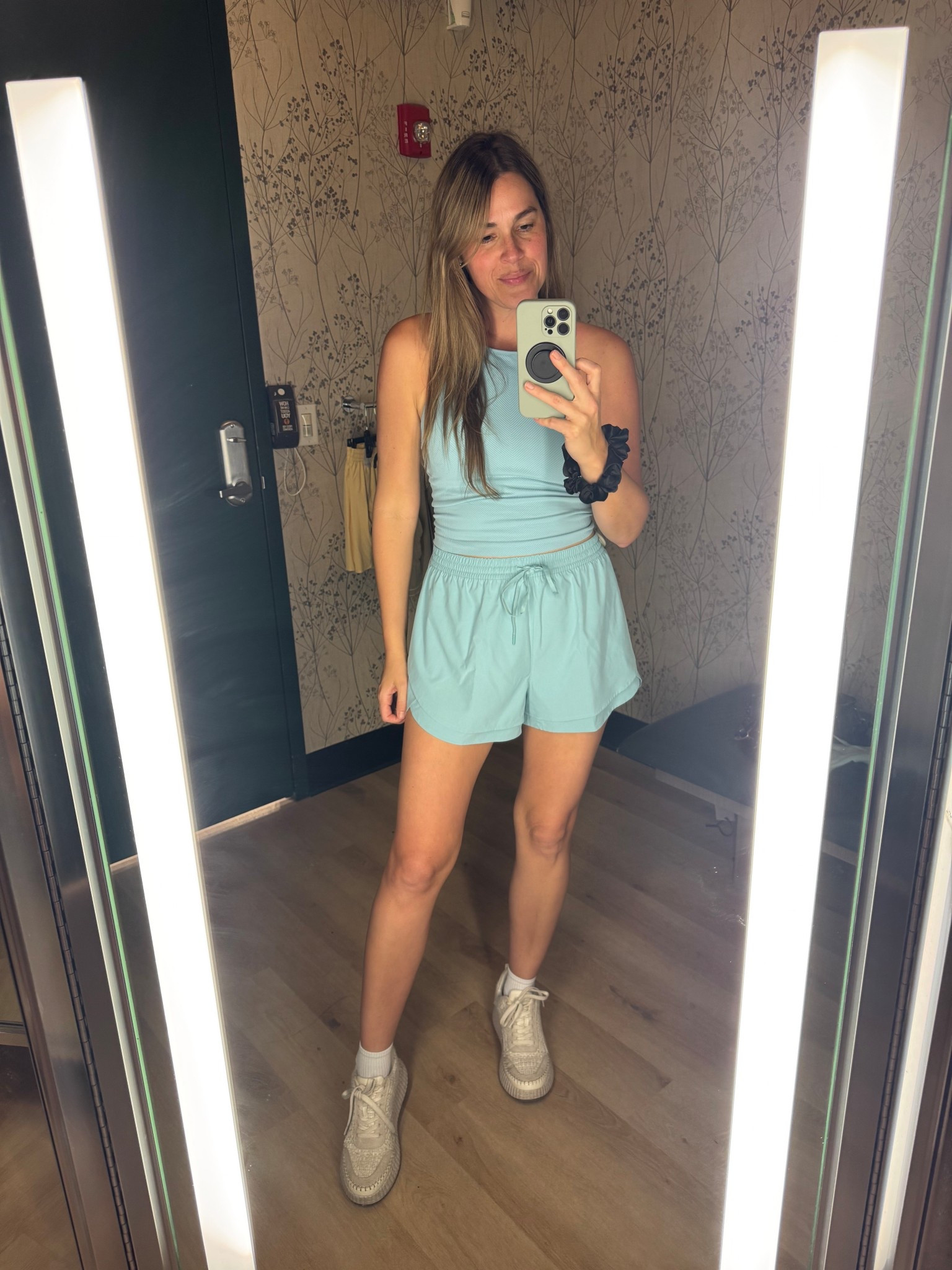 Bought this and made it a set! Loved the colors it comes in for both shorts and high neck tanks with a built in bra too! The short are high rise also! I’m wearing medium shorts and large top, I’m 5’10.

#LTKootd #LTKTall #LTKActive