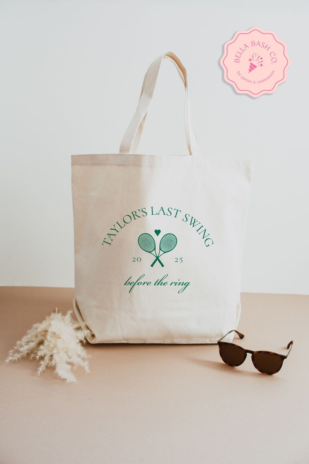 Custom Tennis Bachelorette Canvas Tote Bags Country Club - Etsy | Etsy (US)