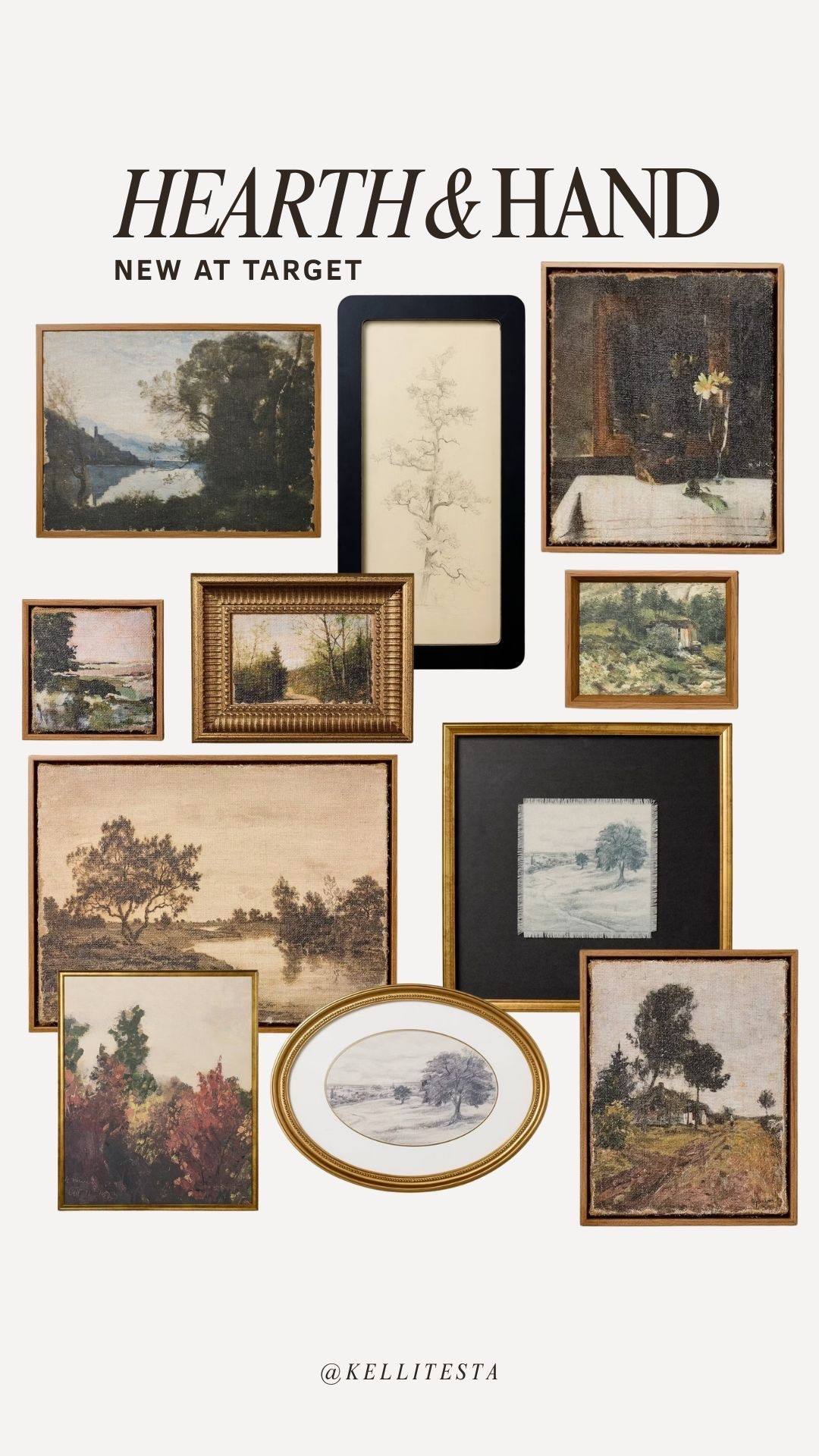 Moody wall art from target hearth and hand, new at target, target fall decor