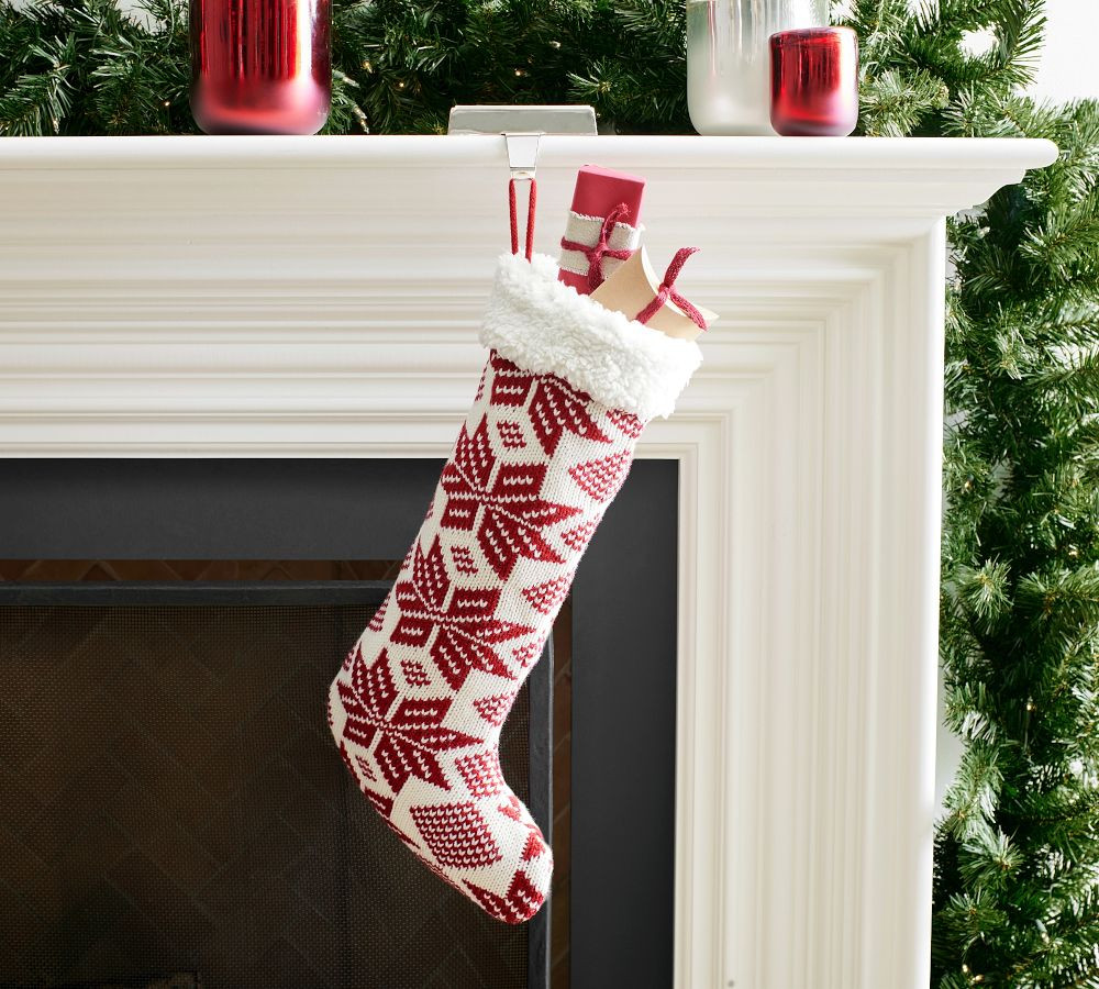 Fair Isle Snowflake Stocking | Pottery Barn (US)