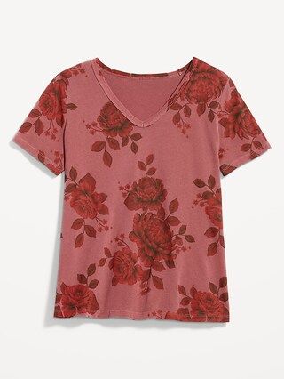 EveryWear V-Neck Floral T-Shirt for Women | Old Navy (US)