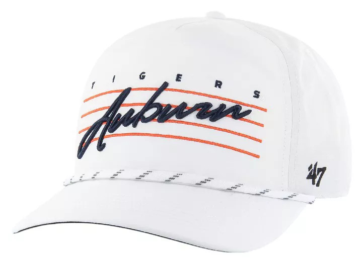 '47 Adult Auburn Tigers White Downburst Hitch Adjustable Hat, Men's | DICK'S Sporting Goods
