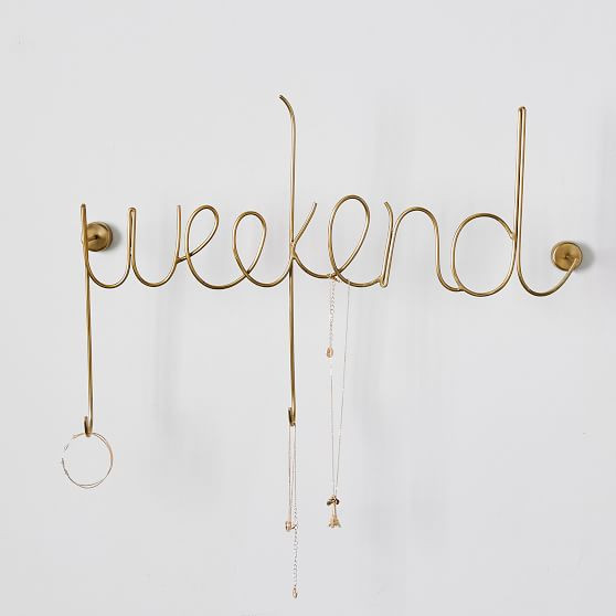 Gold Wire Weekend Jewelry Hook | Pottery Barn Teen