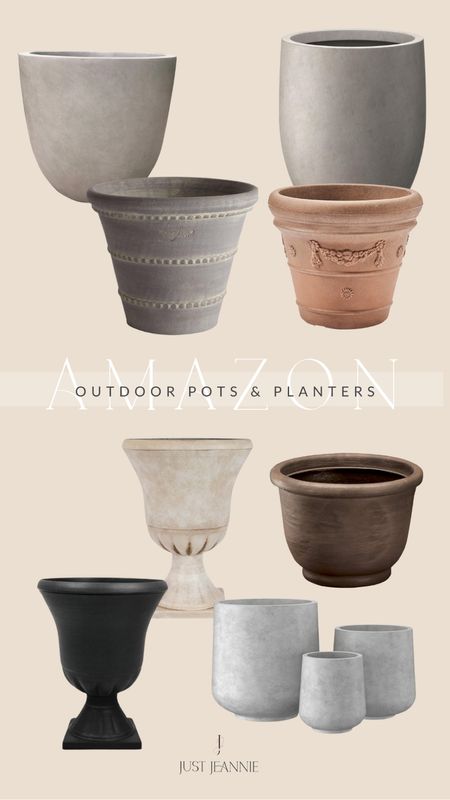 Beautiful pots compliments ay outdoor space. #outdoorpots #frontporchpots #flowerpots #plantpots #justjeannie

#LTKhome #LTKU #LTKSeasonal
