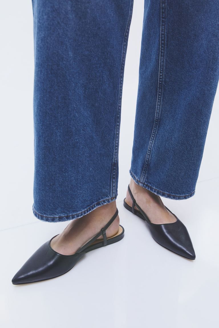 Leather slingbacks | H&M (UK, MY, IN, SG, PH, TW, HK)