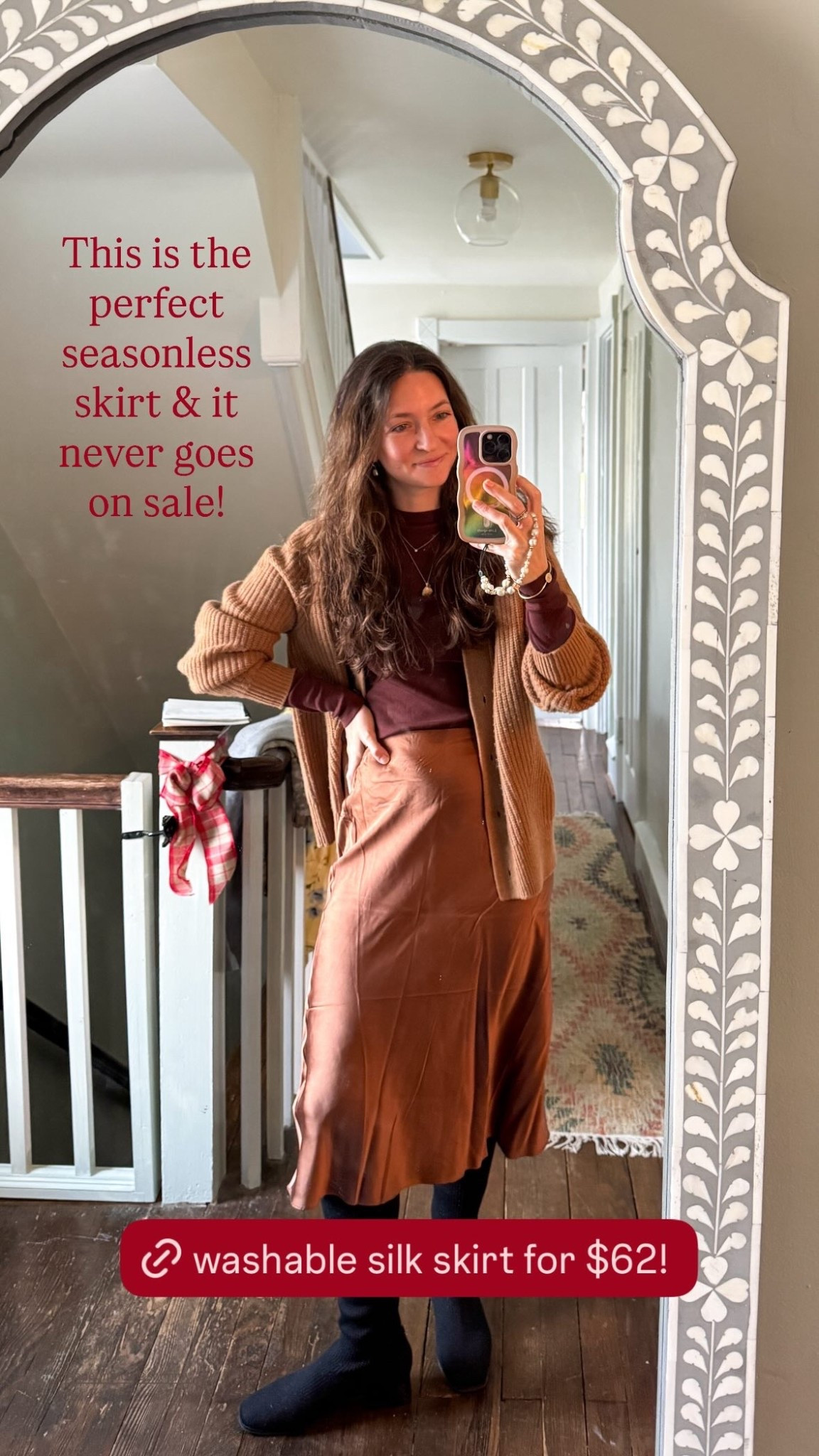 This is the perfect seasonless skirt & it never goes on sale! I also have it in ivory & want to get a third color- they truly work with everything! Wear this for family photos, to work, to brunch, dinner, literally anywhere! @onequince @shopmy

#LTKCyberWeek #LTKHoliday #LTKWorkwear