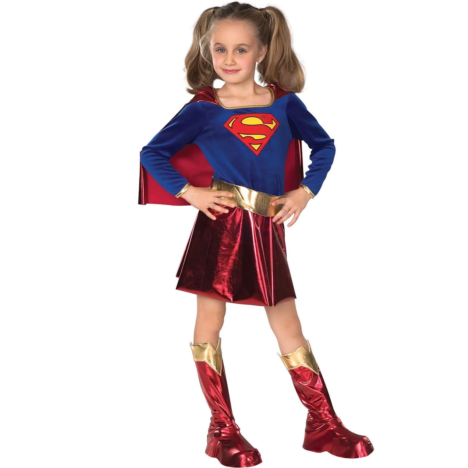 Girl's Deluxe Supergirl Halloween Costume | Walmart (US)