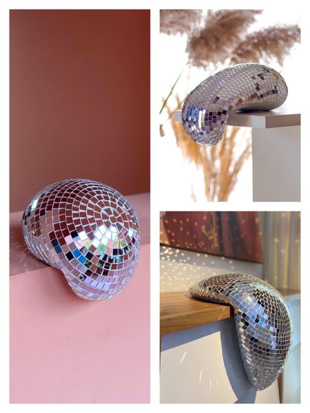 Melted disco balls are trending and selling out fast. #homedecor #discoball 

#LTKFind #LTKGiftGuide #LTKhome