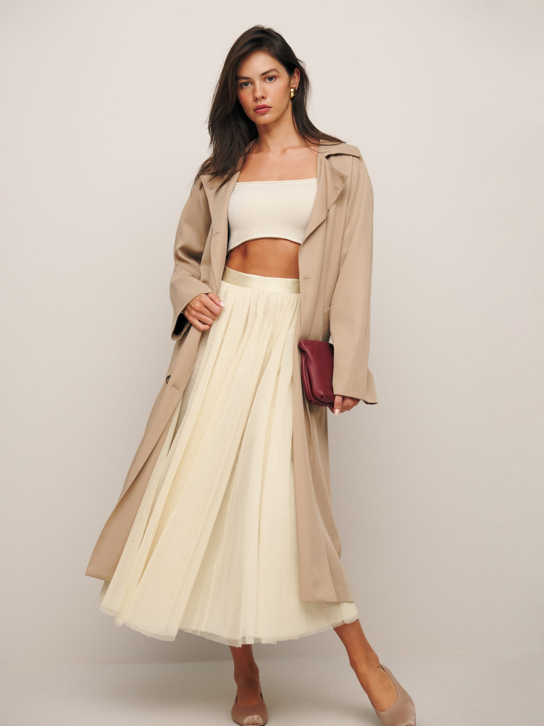 Prisca Skirt | Reformation (Global)