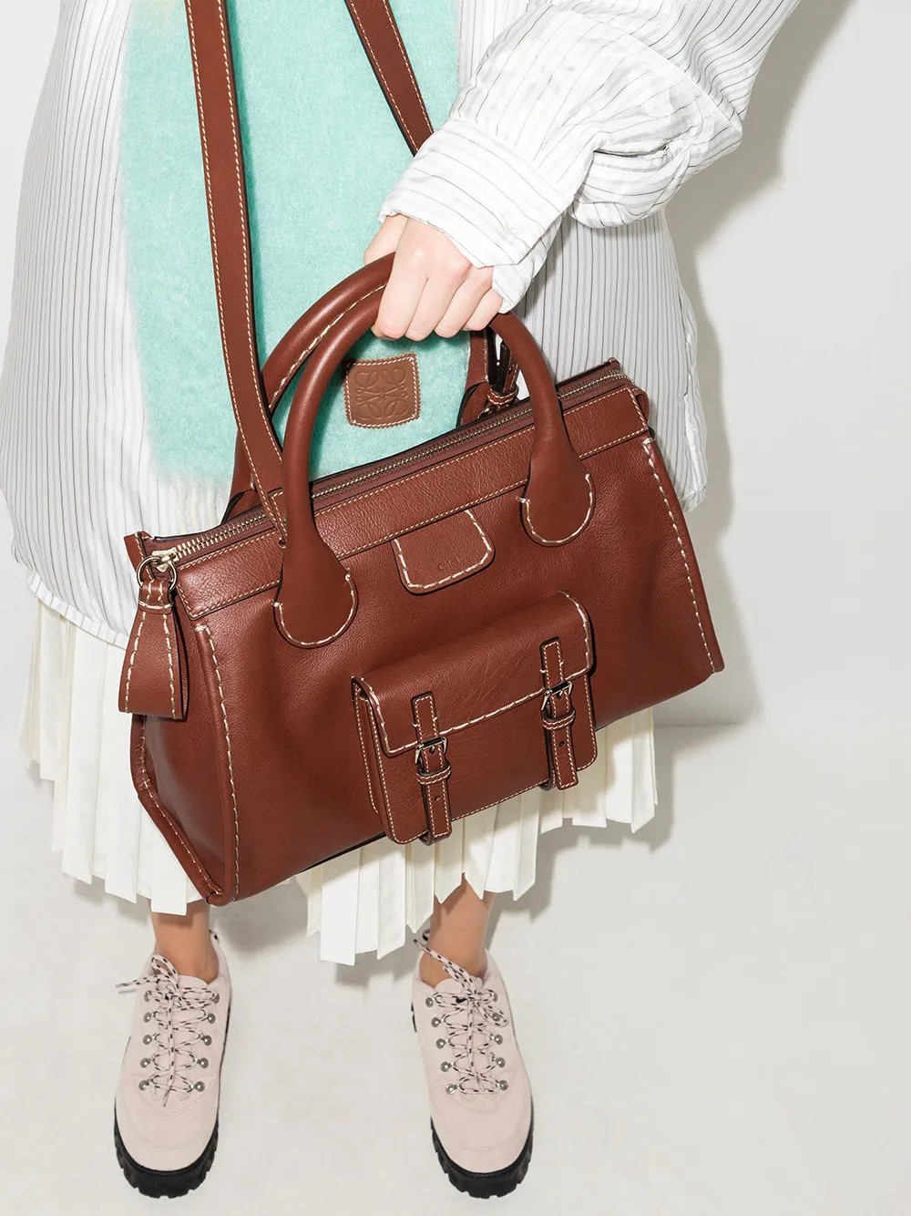 Edith 皮质手提包 | Farfetch (CN)