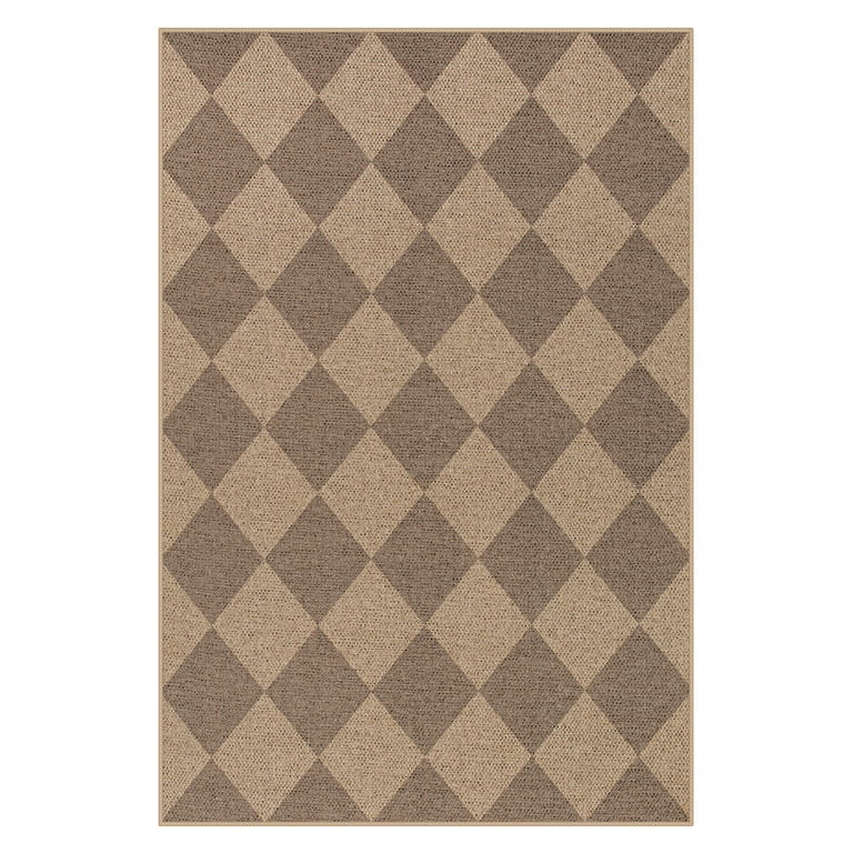 SUNDEREY 2'x3' Easy Jute Area Rug, Washable Small Front Door Rugs for Entryway Non Slip, Modern G... | Walmart (US)