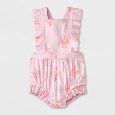 Baby Girls' Ruffle Romper - Cat & Jack™ | Target