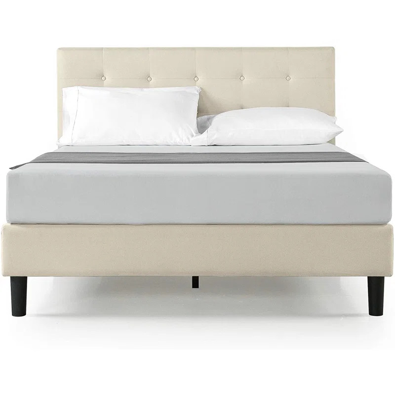 Leonard Tufted Upholstered Low Profile Platform Bed | Wayfair North America