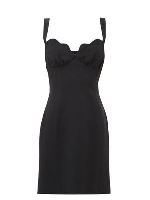 Halle scalloped-neck crepe mini dress | Matches (US)