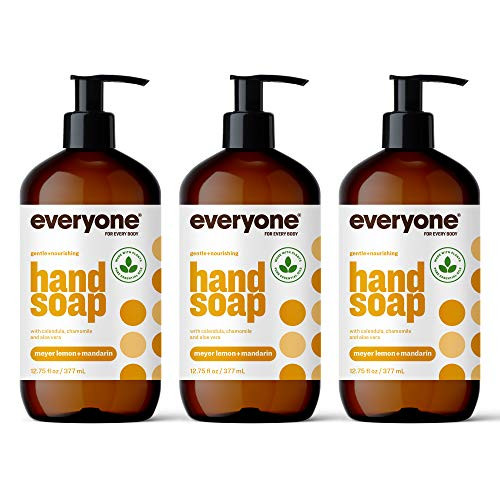 Everyone Liquid Hand Soap, 12.75 Ounce (Pack of 3), Meyer Lemon and Mandarin, Plant-Based Cleanse... | Amazon (US)