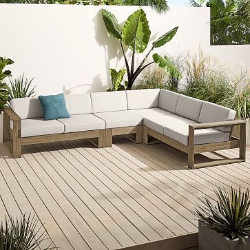 Portside Outdoor 4-Piece Sectional | West Elm (US)