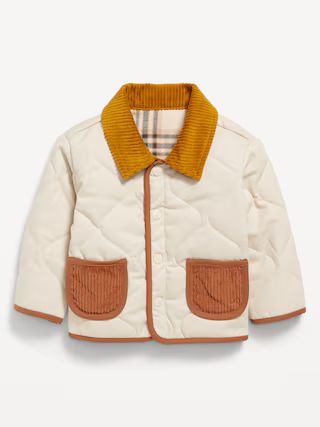 Quilted Corduroy-Trim Shacket for Baby | Old Navy (US)